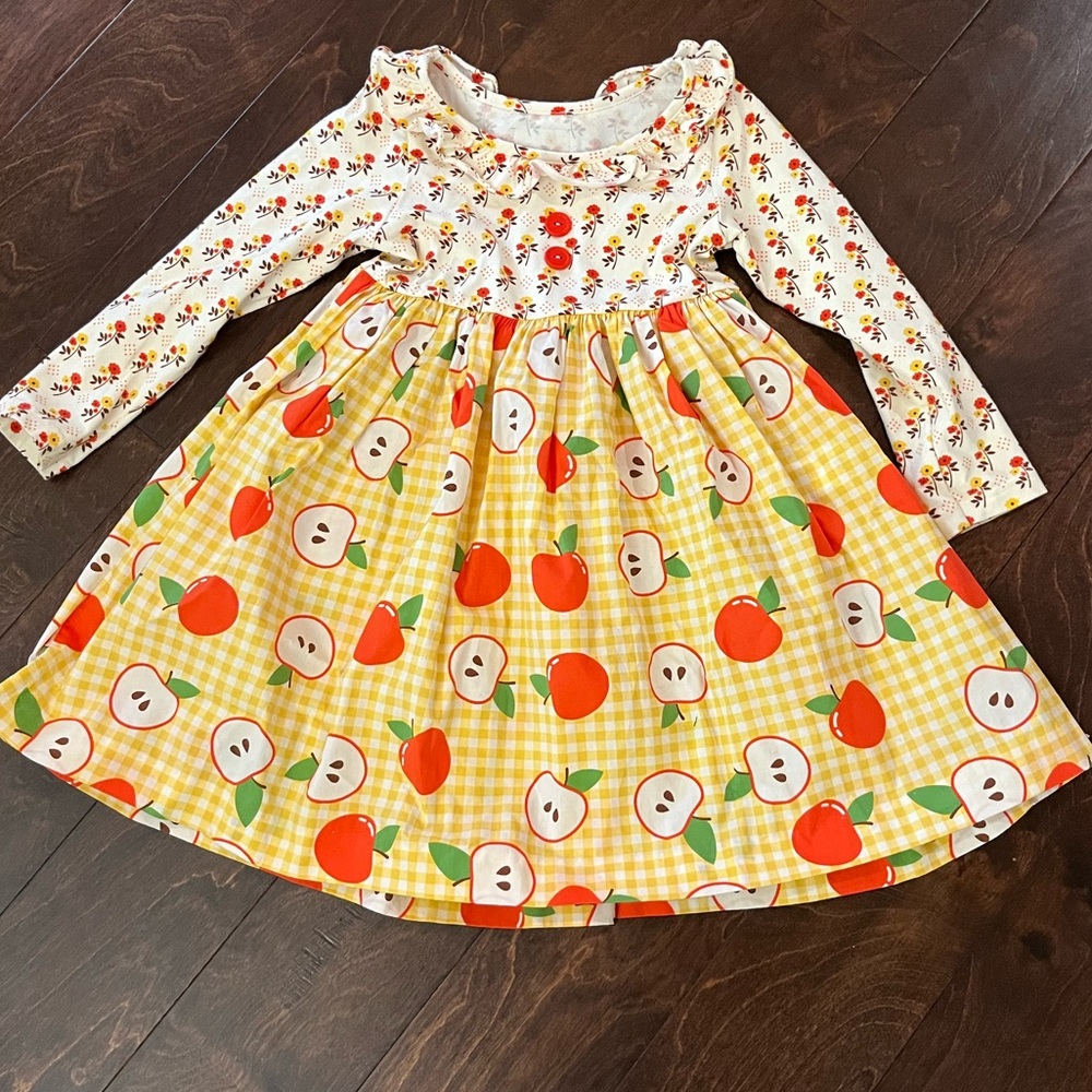 Eleanor Rose - Golden Apples Heather Dress - 5-6